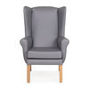 Tanfield Wingback Lounge Dining Armchair - Ash Thumbnail