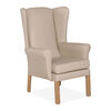 Tanfield Wingback Lounge Dining Armchair - Cream Thumbnail