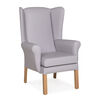 Tanfield Wingback Lounge Dining Armchair - Silver Thumbnail