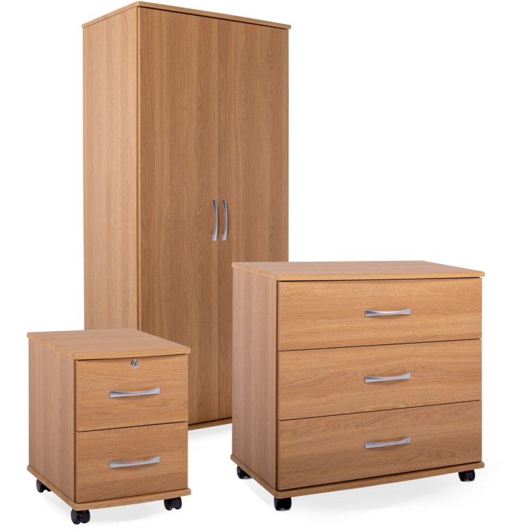 NHC Essentials Bedroom Furniture Set - Lissa Oak