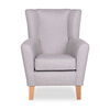 Claremont Lounge Bedroom Armchair - Marna Silver Thumbnail