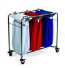 Linen Trolley - 3 Bag - White, Red & Blue Lids Thumbnail