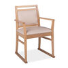 NHC Premium Dining Chair with Arms and Skis - Manhattan Cream Thumbnail