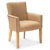 NHC Deluxe Guest Chair - Sand (Charcoal Piping) Thumbnail