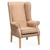 NHC Deluxe High Back Wing Chair - Sand (Charcoal Piping) Thumbnail