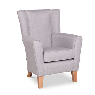 Claremont Lounge Bedroom Armchair - Marna Silver