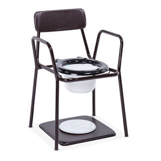 Fixed Height Stackable Commode Chair